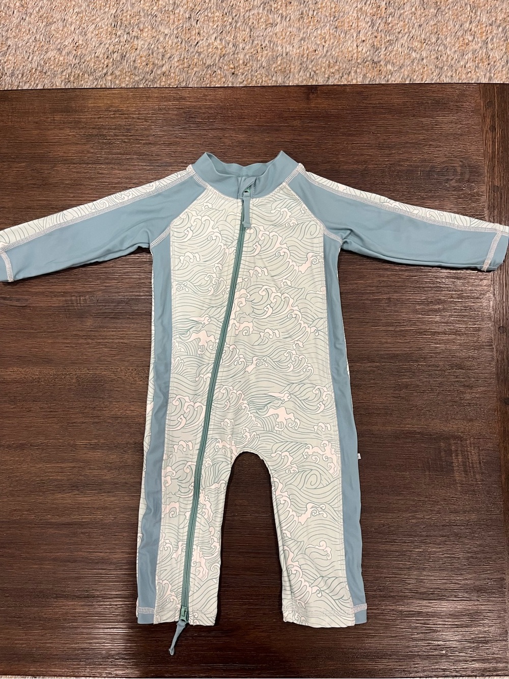 Caden Lane Wave Print Swim Rashguard | Size 3-6 Months | Like New